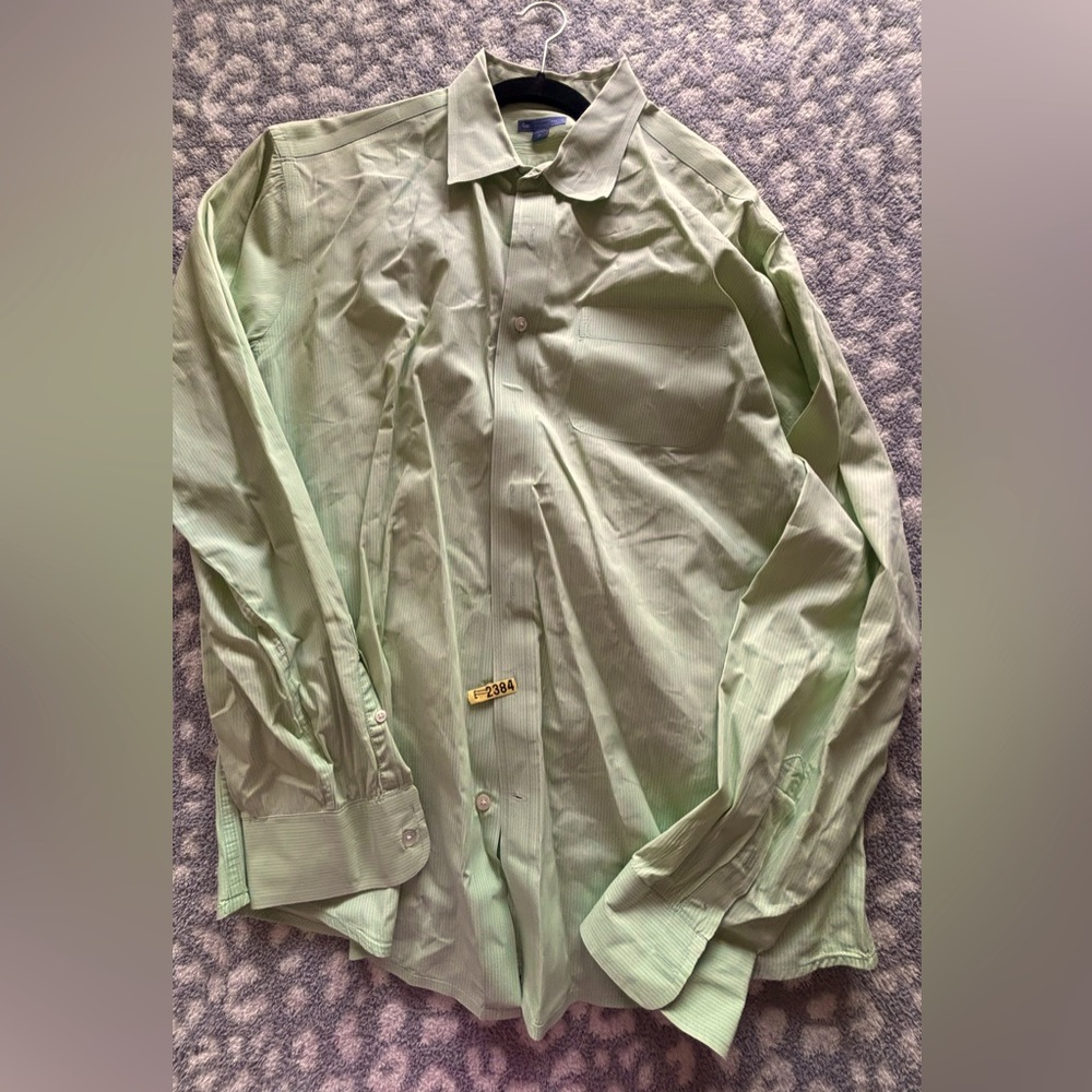 GAP Green Dress Shirt Crisp Cotton Classic